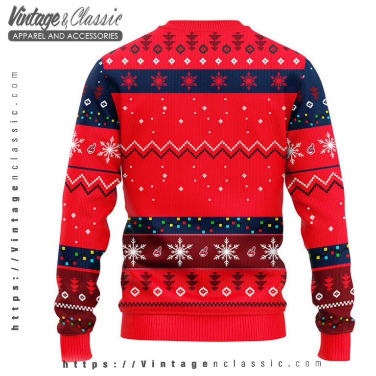 Cleveland Indians Hohoho Mickey Ugly Christmas Sweater back Ugly Sweater Cleveland Indians Hohoho Mickey Ugly Christmas Sweater back Ugly Sweater