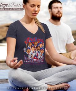 Cleveland Indians Power Company V Neck TShirt