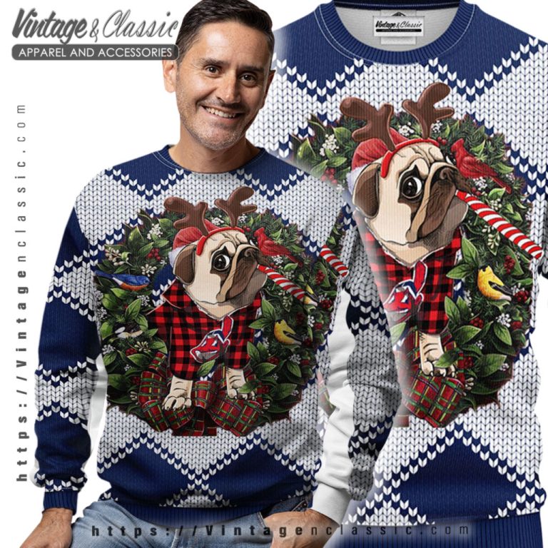 Cleveland Indians Pub Dog Ugly Christmas Sweater Men Ugly Sweater Cleveland Indians Pub Dog Ugly Christmas Sweater Men Ugly Sweater