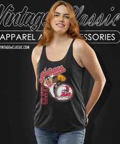 Cleveland Indians Tasmanian Devil Taz Tank Top Racerback