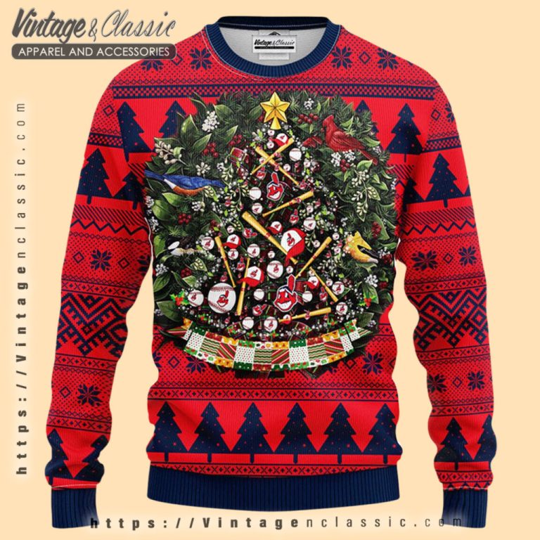 Cleveland Indians Tree Ugly Christmas Sweater Ugly Christmas Sweater Cleveland Indians Tree Ugly Christmas Sweater Ugly Christmas Sweater