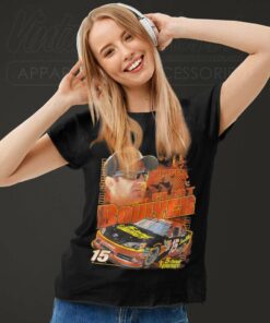 Clint Bowyer Energy On Fifteen Nascar Vintage Women TShirt