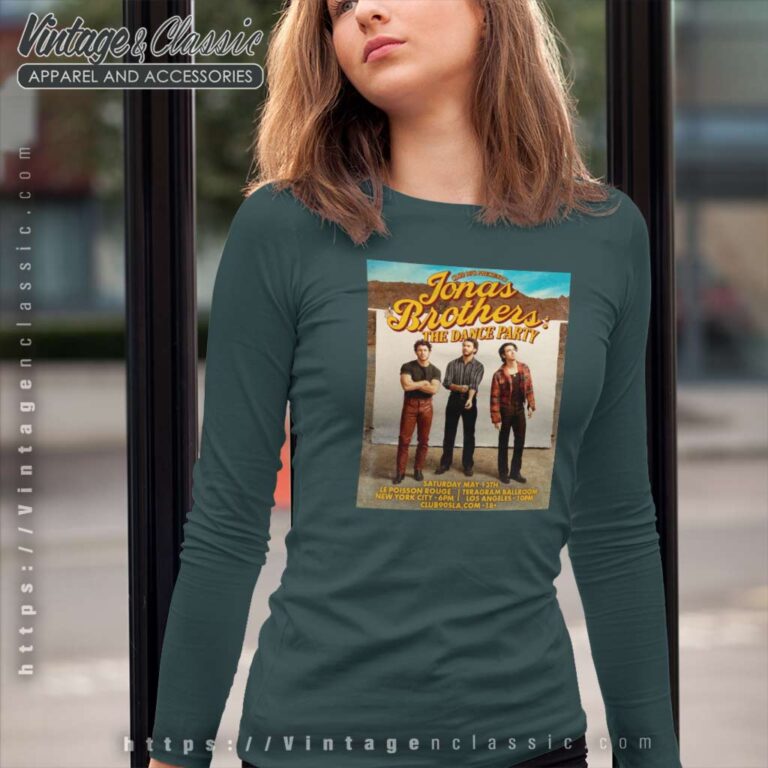 Club90s Jonas Brothers Dance Parties Shirt The Tour Long Sleeve Tee Club90s Jonas Brothers Dance Parties Shirt The Tour Long Sleeve Tee