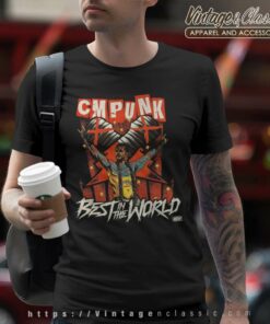 Cm Punk Best In The World Shirt Aew All Elite Wrestling Crate Exclusive T Shirt