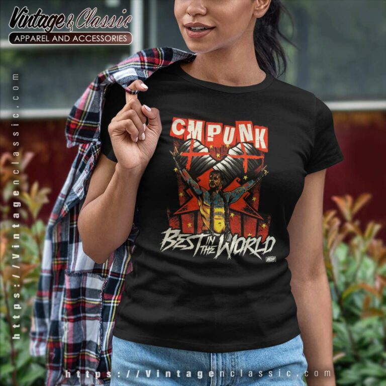 Cm Punk Best In The World Shirt Aew All Elite Wrestling Crate Exclusive Women TShirt Cm Punk Best In The World Shirt Aew All Elite Wrestling Crate Exclusive Women TShirt