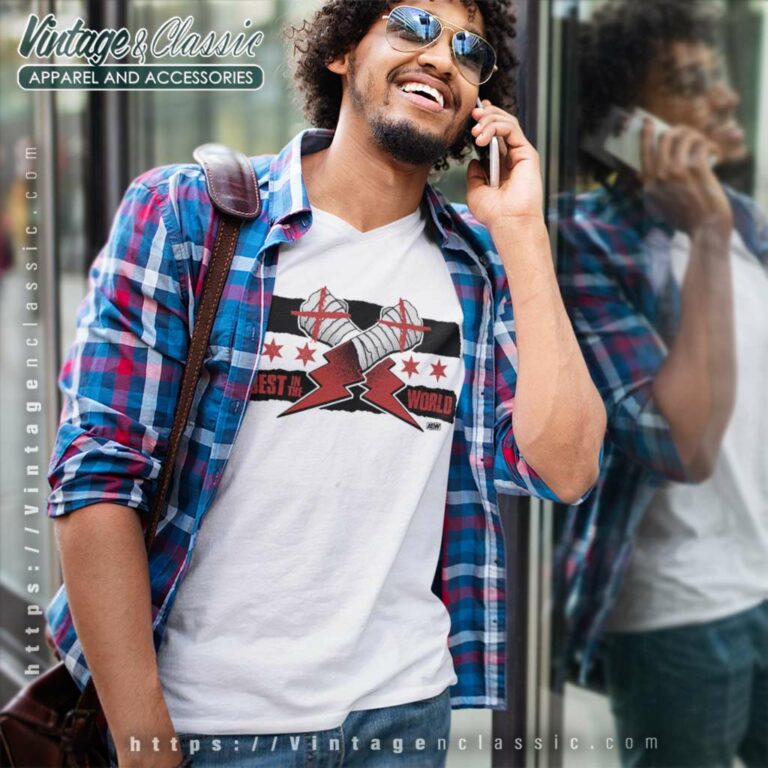 Cm Punk T Shirt Aew Best In The World Ringer V Neck TShirt Cm Punk T Shirt Aew Best In The World Ringer V Neck TShirt