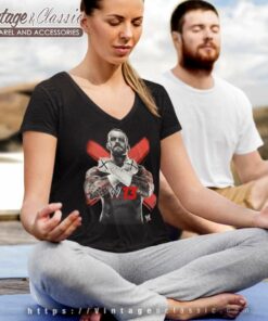 Cm Punk T Shirt Wwe 13 Cover Art Roh Straight Edge Ufc V Neck TShirt