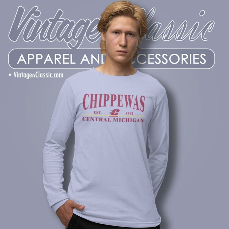Cmu Chippewas Shirtcentral Michigan University Long Sleeve Tee Cmu Chippewas Shirtcentral Michigan University Long Sleeve Tee