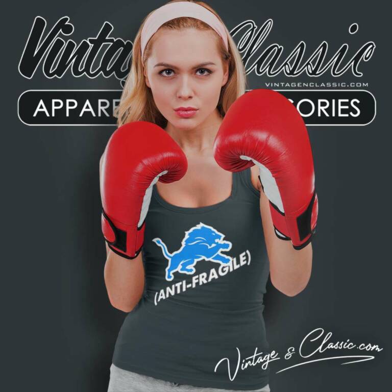 Coach Dan Campbell Lions Anti Fragile Tank Top Racerback Coach Dan Campbell Lions Anti Fragile Tank Top Racerback