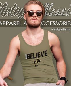 Coach Prime Believe Colorado Buffaloes Logo Tank Top Racerback