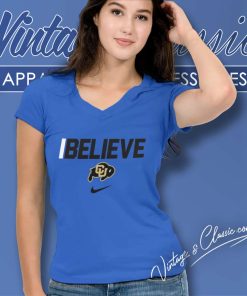 Coach Prime Believe Colorado Buffaloes Logo V Neck TShirt
