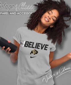 Coach Prime Believe Colorado Buffaloes Logo Women TShirt