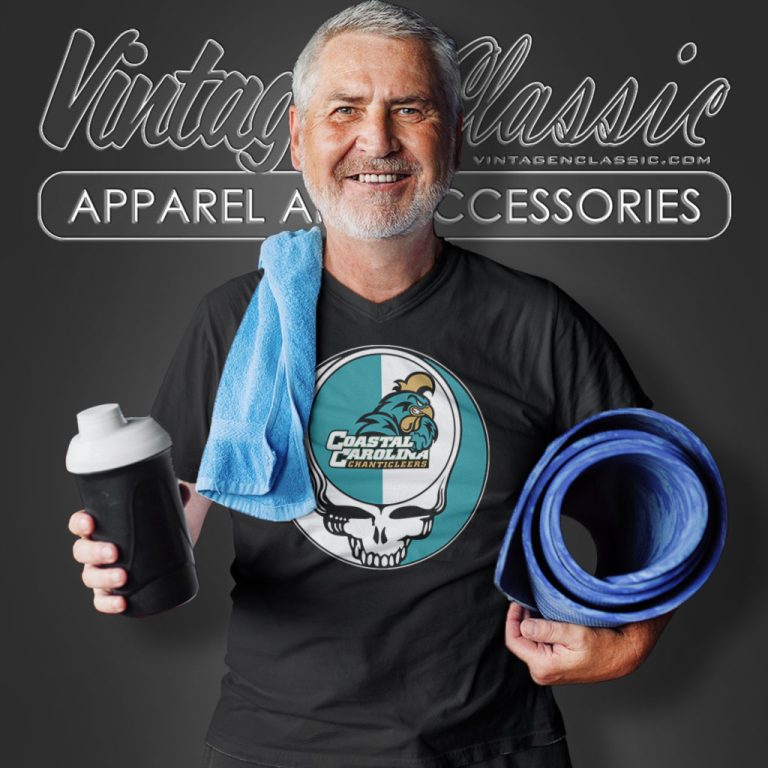 Coastal Carolina Chanticleers Grateful Dead Steal Your Face V Neck TShirt Coastal Carolina Chanticleers Grateful Dead Steal Your Face V Neck TShirt