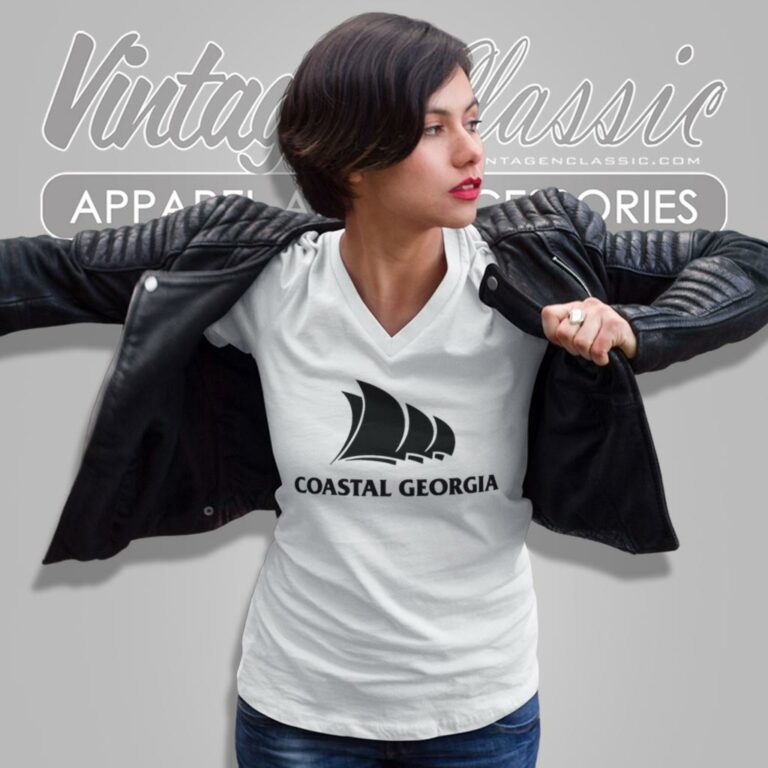 Coastal Georgia College V Neck TShirt Coastal Georgia College V Neck TShirt