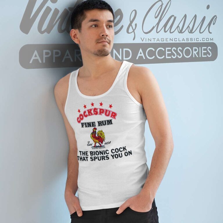 Cockspur Fine Rum The Bionic Cock Tank Top Racerback Cockspur Fine Rum The Bionic Cock Tank Top Racerback