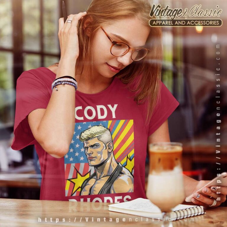 Cody Rhodes American Nightmare Cartoon Women TShirt Cody Rhodes American Nightmare Cartoon Women TShirt