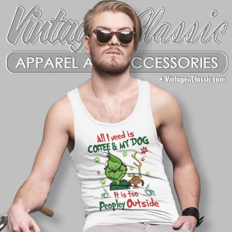 Coffee And Dog Grinch Christmas Tank Top Racerback Coffee And Dog Grinch Christmas Tank Top Racerback