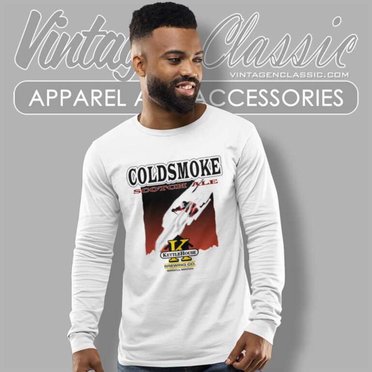 Cold Smoke Beer Scotch Ale Kettle House Long Sleeve Tee Cold Smoke Beer Scotch Ale Kettle House Long Sleeve Tee