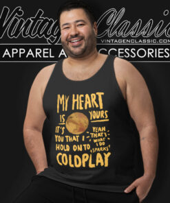 Coldplay Inspired Shirt Sparks Lyrics Tank Top Racerback