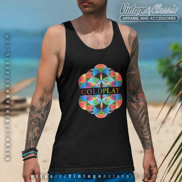 Coldplay Kaleidoscope Ep Tank Top Racerback Coldplay Kaleidoscope Ep Tank Top Racerback