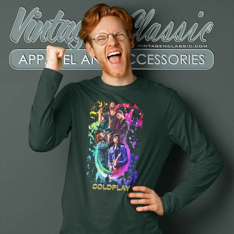 Coldplay Music Of The Spheres Poster Long Sleeve Tee Coldplay Music Of The Spheres Poster Long Sleeve Tee