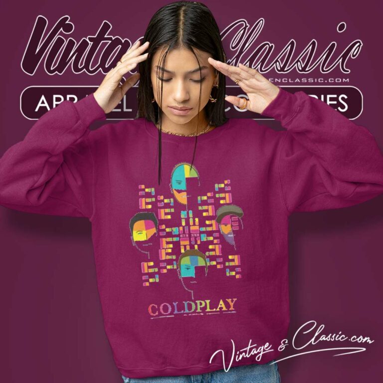 Coldplay Portrait Graphic Sweatshirt Coldplay Portrait Graphic Sweatshirt