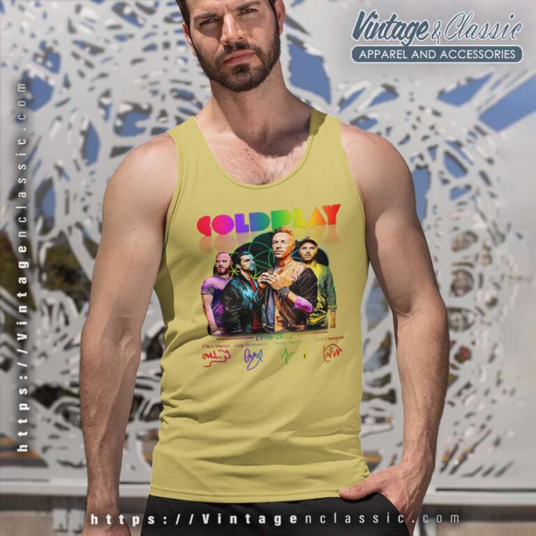 Coldplay Rock Band Shirt Music Of The Spheres Tour Tank Top Racerback Coldplay Rock Band Shirt Music Of The Spheres Tour Tank Top Racerback