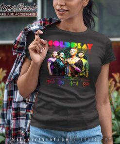 Coldplay Rock Band Shirt Music Of The Spheres Tour Women TShirt