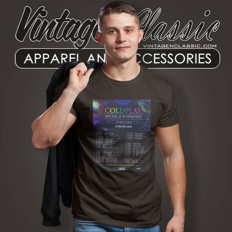 Coldplay Shirt Music Of The Spheres World Tour Europe 2024 T Shirt Coldplay Shirt Music Of The Spheres World Tour Europe 2024 T Shirt