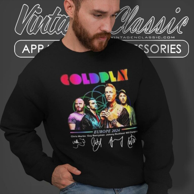 Coldplay Shirt World Tour Europe 2024 Sweatshirt Coldplay Shirt World Tour Europe 2024 Sweatshirt