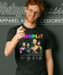 Coldplay Shirt World Tour Europe 2024 4 Coldplay Shirt World Tour Europe 2024 T Shirt
