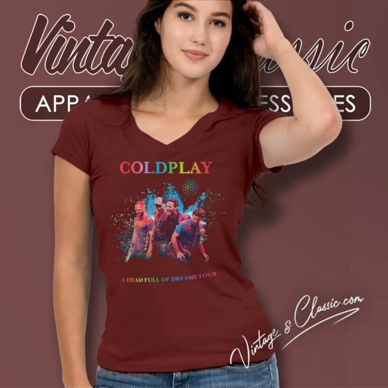 Coldplay Tour 2022 Shirt A Head Full Of Dreams V Neck TShirt Coldplay Tour 2022 Shirt A Head Full Of Dreams V Neck TShirt