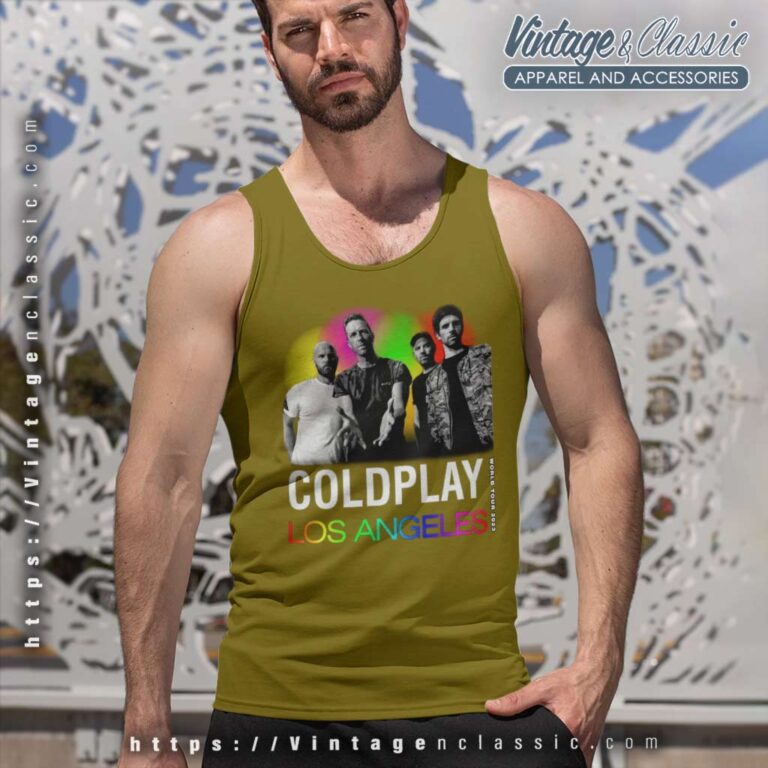 Coldplay Tour Concerts In Los Angeles Music Of The Spheres Tank Top Racerback Coldplay Tour Concerts In Los Angeles Music Of The Spheres Tank Top Racerback