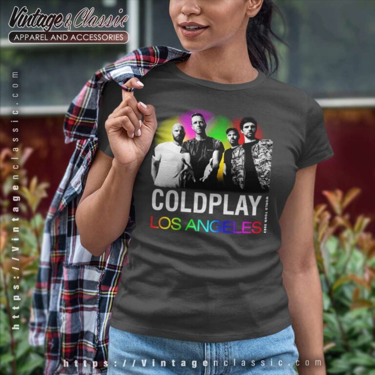 Coldplay Tour Concerts In Los Angeles Music Of The Spheres Women TShirt Coldplay Tour Concerts In Los Angeles Music Of The Spheres Women TShirt