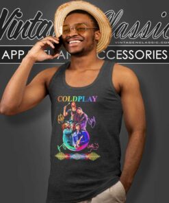 Coldplay Wave Rock Music Tank Top Racerback