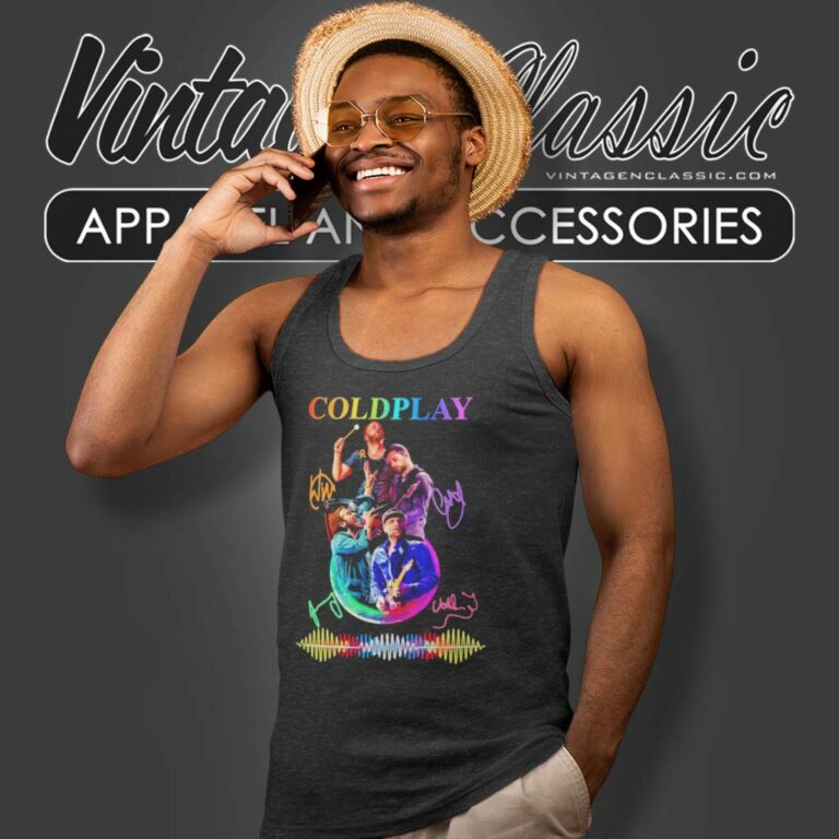 Coldplay Wave Rock Music Tank Top Racerback Coldplay Wave Rock Music Tank Top Racerback