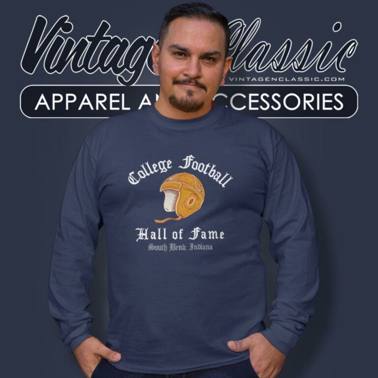 College Football Hall Of Fame South Bend Indiana Long Sleeve Tee College Football Hall Of Fame South Bend Indiana Long Sleeve Tee