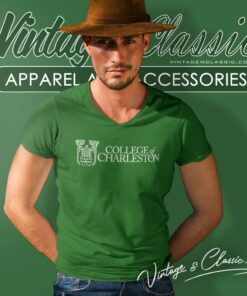 College Of Charleston V Neck TShirt