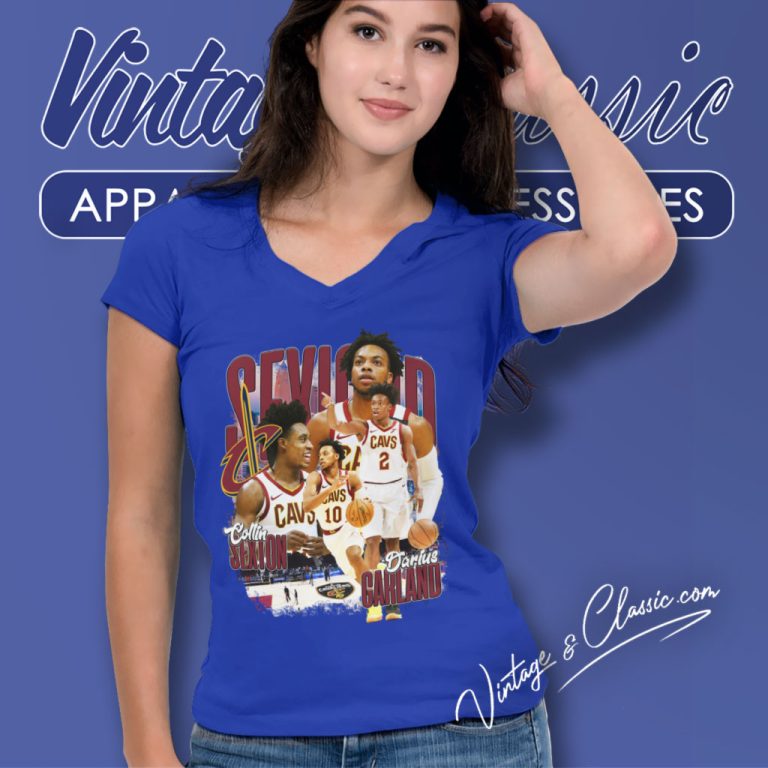 Collin Sexton Darius Garland Seand Cleveland Cavaliers V Neck TShirt Collin Sexton Darius Garland Seand Cleveland Cavaliers V Neck TShirt