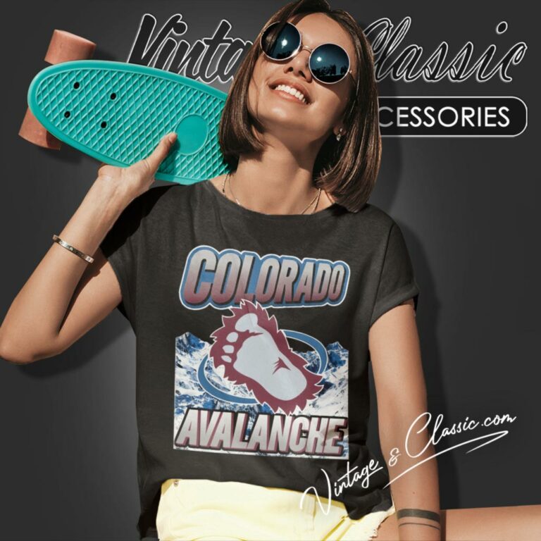 Colorado Avalanche Big Foot Nhl Women T Shirt Colorado Avalanche Big Foot Nhl Women T Shirt