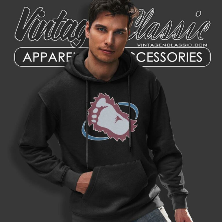 Colorado Avalanche Big Foot Step Logo Hoodie Colorado Avalanche Big Foot Step Logo Hoodie