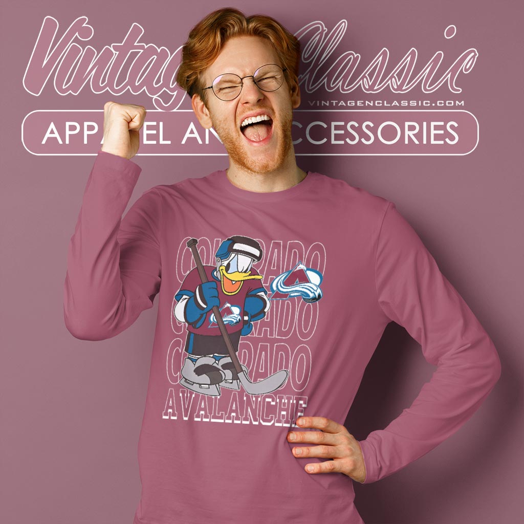 Colorado Avalanche Donald Duck Hockey Shirt Colorado Avalanche Donald Duck Hockey Shirt