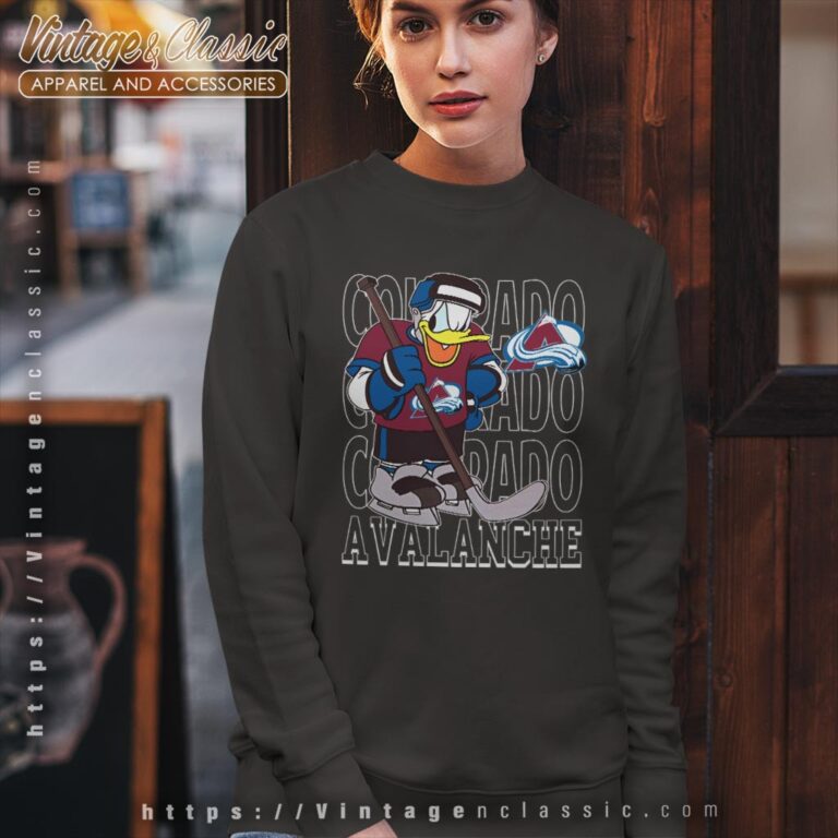 Colorado Avalanche Donald Duck Hockey Shirt Sweatshirt Colorado Avalanche Donald Duck Hockey Shirt Sweatshirt
