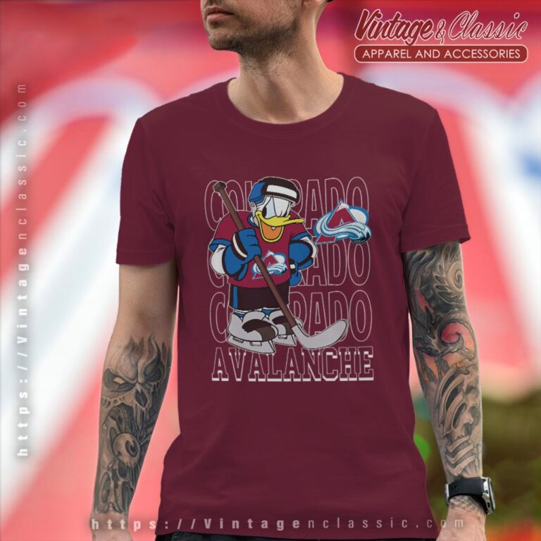 Colorado Avalanche Donald Duck Hockey Shirt T shirt Colorado Avalanche Donald Duck Hockey Shirt T shirt