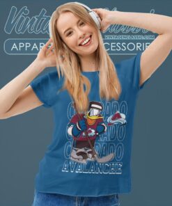 Colorado Avalanche Donald Duck Hockey Shirt