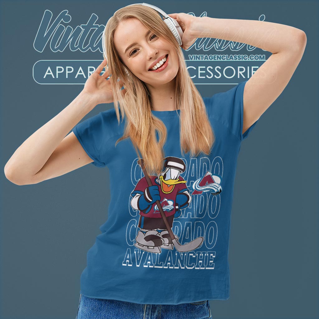 Colorado Avalanche Donald Duck Hockey Shirt Colorado Avalanche Donald Duck Hockey Shirt