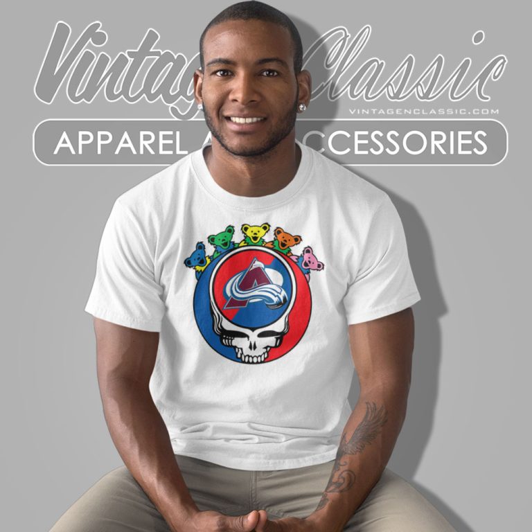 Colorado Avalanche Grateful Dead Steal Your Face Hockey Nhl T Shirt Colorado Avalanche Grateful Dead Steal Your Face Hockey Nhl T Shirt