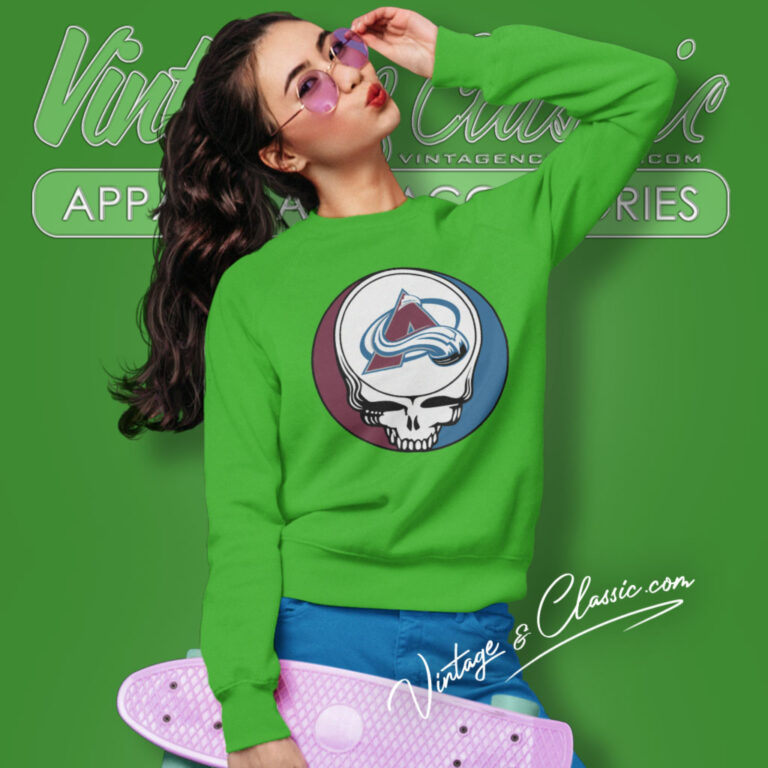 Colorado Avalanche Grateful Dead Steal Your Face Sweatshirt Colorado Avalanche Grateful Dead Steal Your Face Sweatshirt