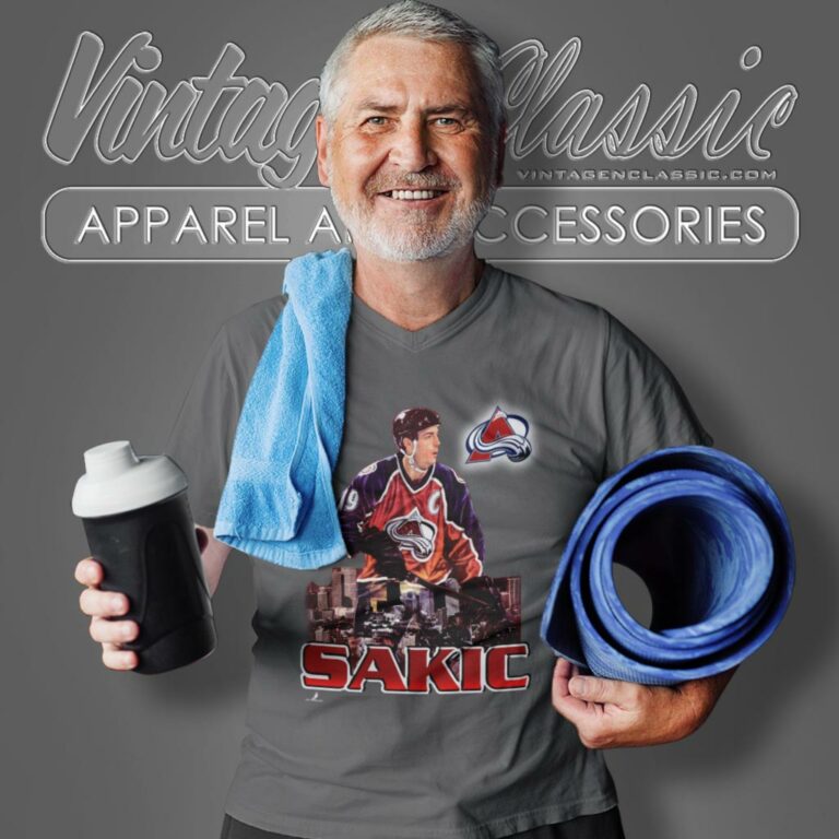 Colorado Avalanche Joe Sakic Nhl V Neck TShirt Colorado Avalanche Joe Sakic Nhl V Neck TShirt