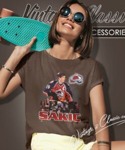 Colorado Avalanche Joe Sakic Nhl Women T Shirt